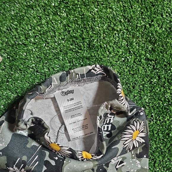 Floral Kids Matching Set - Cream and Gray - Picture 4 of 9